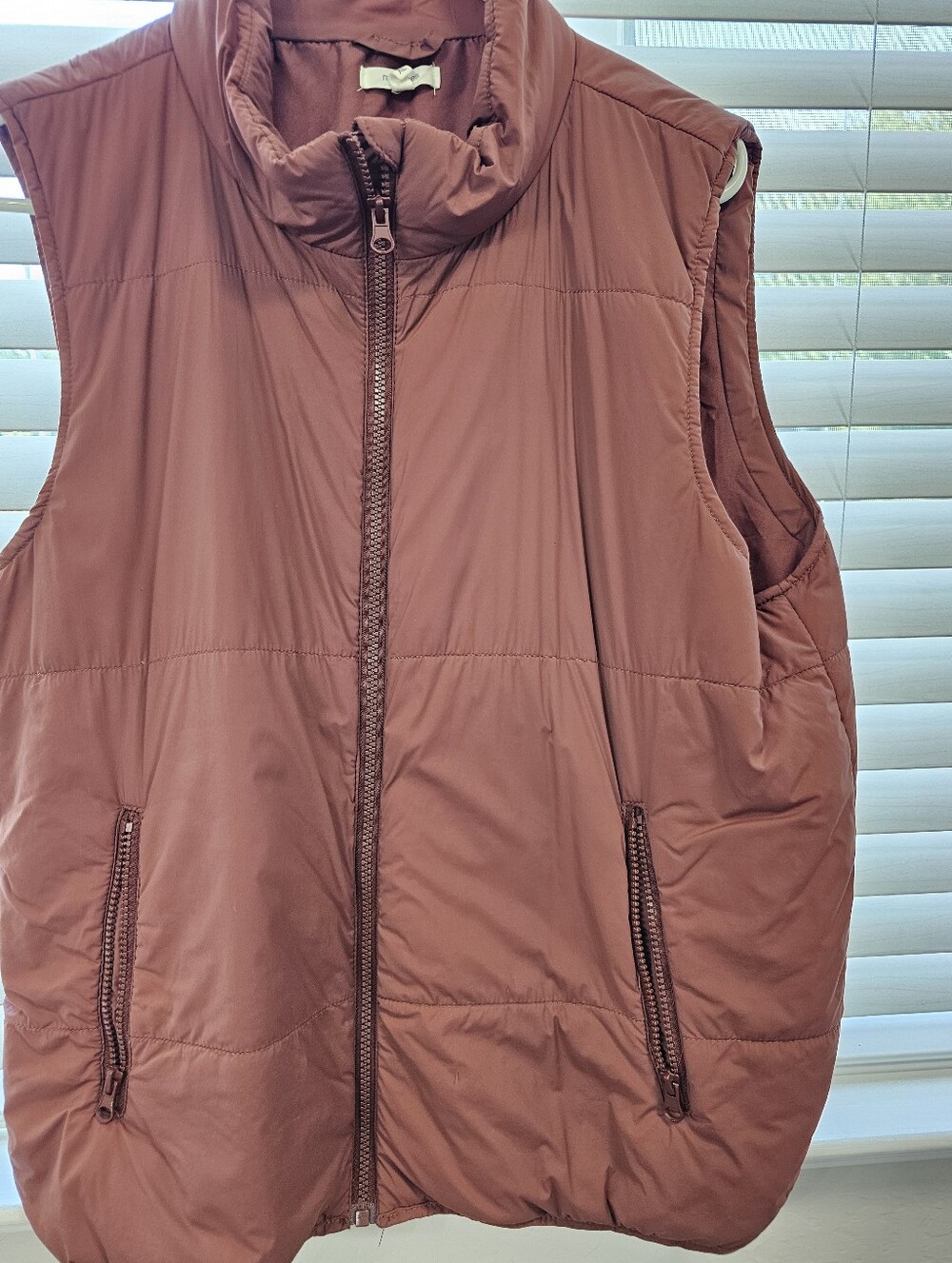 Maurices Quilted Sleeveless Puffer Vest in Dusty Mauve